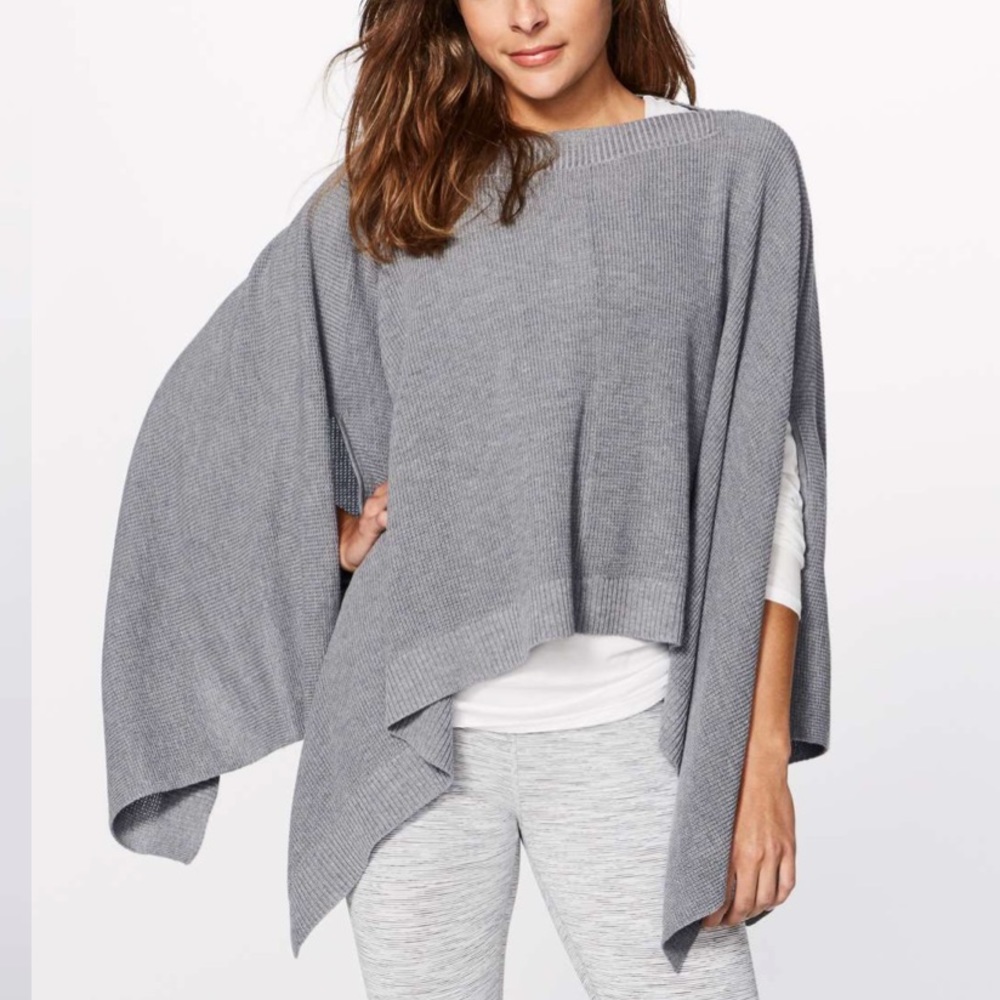 Lululemon Forward Flow Cape Sweater - Medium Gray - image 6